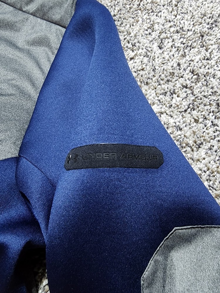 Mint! UNDER ARMOUR Gore Windstopper Golf Jacket-Mens Medium-Blue Gray