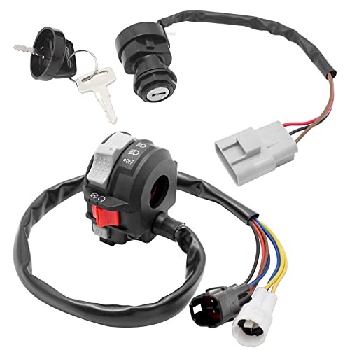 Start Stop Headlight Switch & Ignition Key Switch for Yamaha Kodiak 700 2016