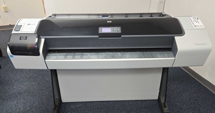 HP Designjet " T1100 " wide format printer plotter guaranteed T1200 ps clean