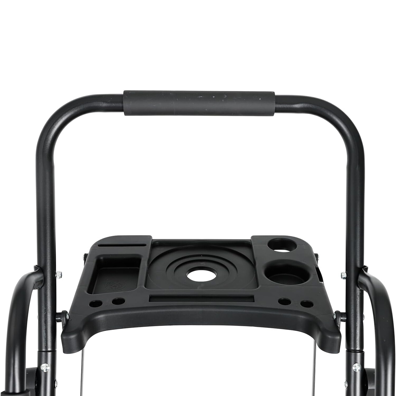 5 Step Non-Slip Stool Ladder with Handrails folding Tool Tray Platform 330 lbs