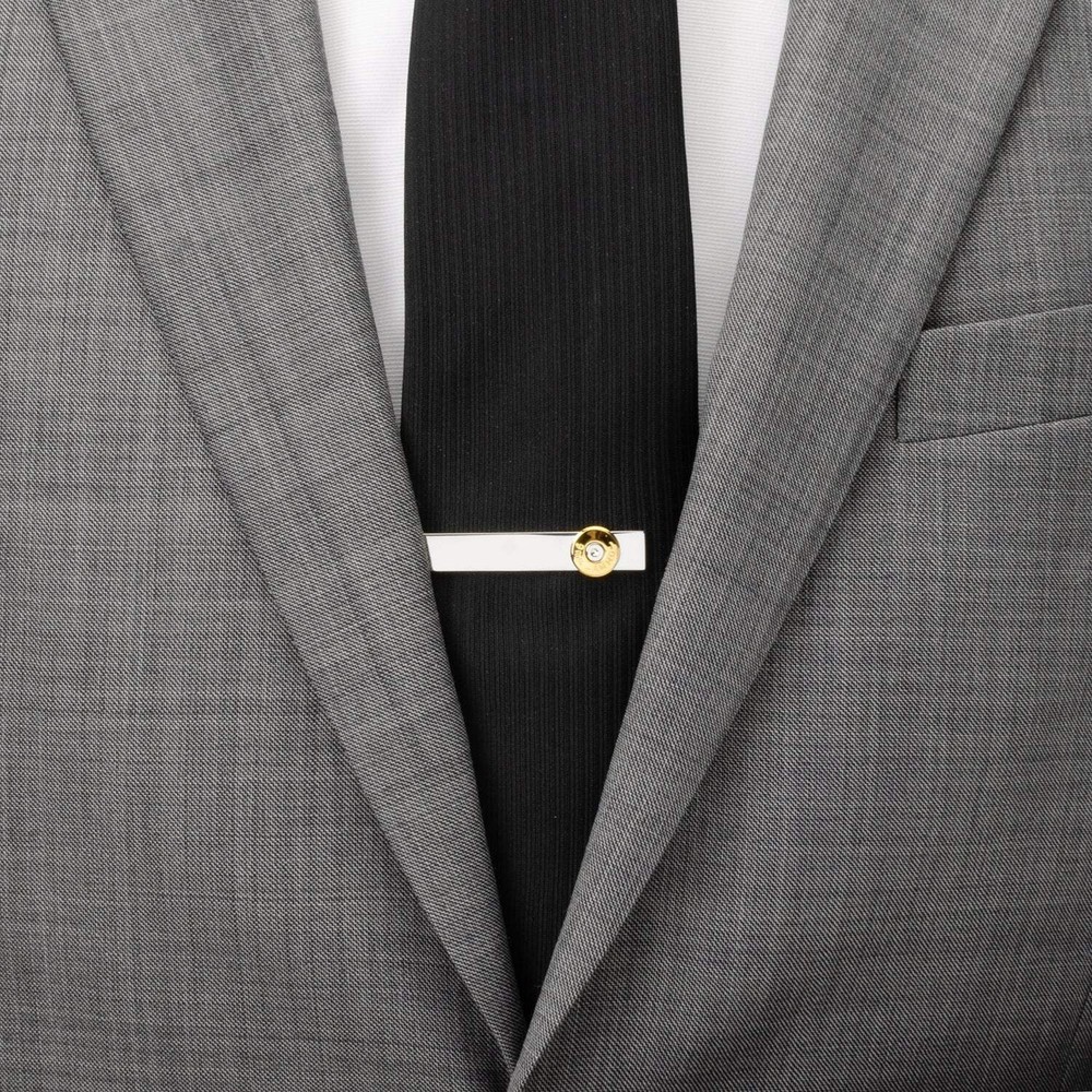 Bullet Silver Tie Bar