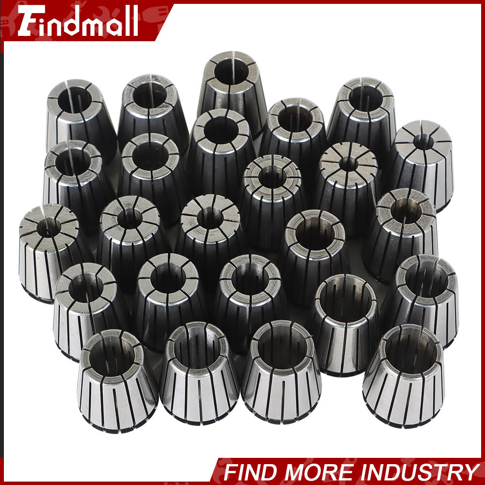 25 Pack Collet Set ER32 Collet Chuck 1/16 inch-3/4 inch Holder Spring Collet Set