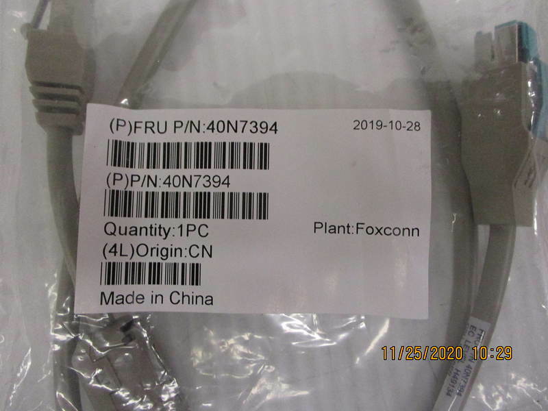 Open Box, IBM, 40N7394, Display Pwr USB Cable .8MM