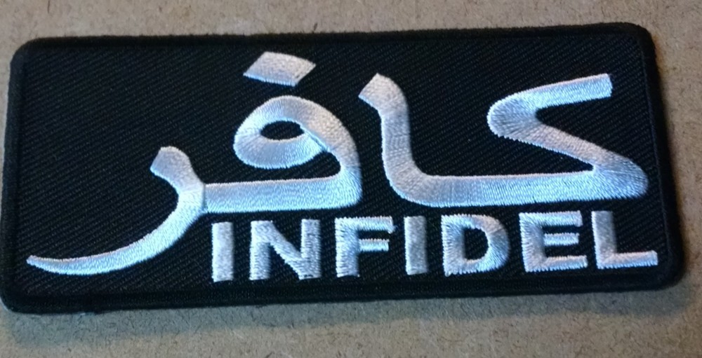Infidel Symbol Name Badge Embroidered Biker Patch