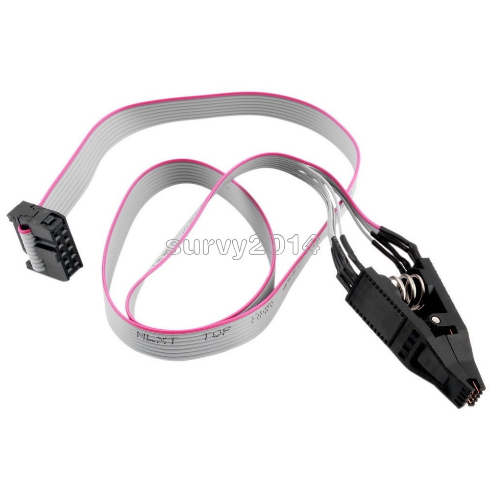 Soic8 Sop8 Flash Chip Ic Test Clips Socket Adpter Bios/24/25/93 Programmer