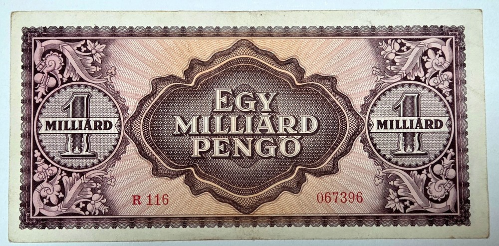 Hungary Egymilliard Pengo 1946 Banknote