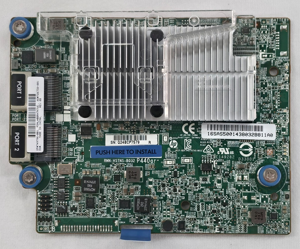 HP 749796-001 Smart Array P440AR/2GB FBWC 12Gbps SAS RAID Controller Card