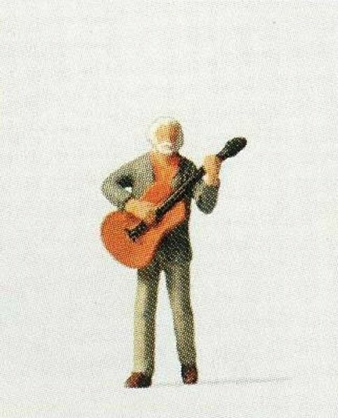 Preiser 29067 HO Scale Individual Figures Standing Guitar Player