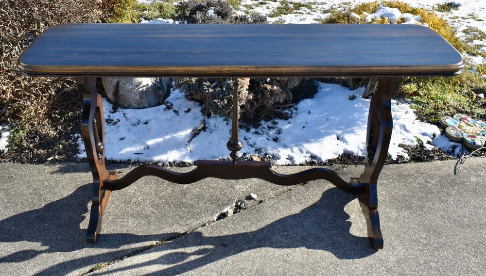 Vintage Walnut Jacobean Style Console/Sofa Table