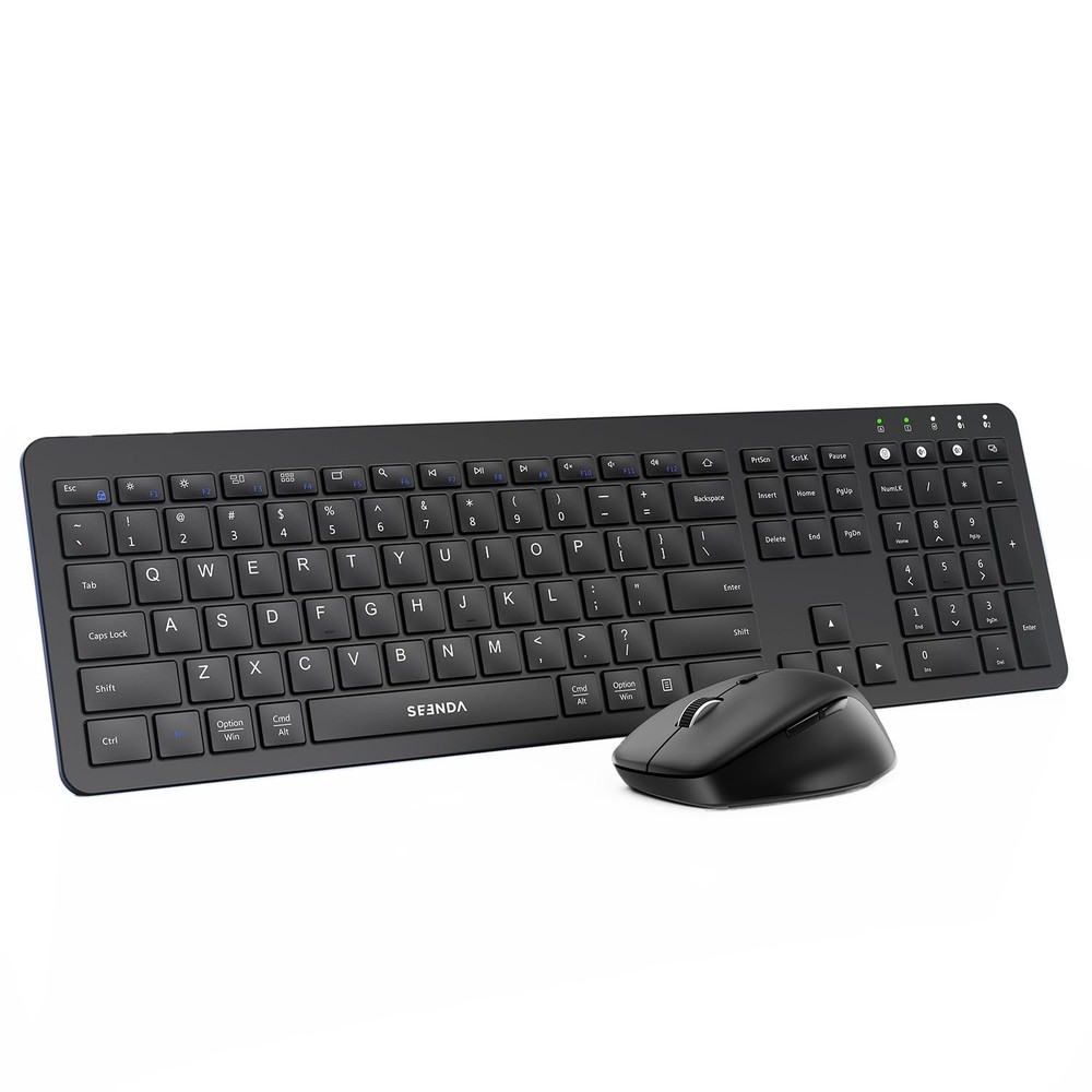 Bluetooth Keyboard and Combo, COE300 Wireless Keyboard , 3 Multi-Device Conne...