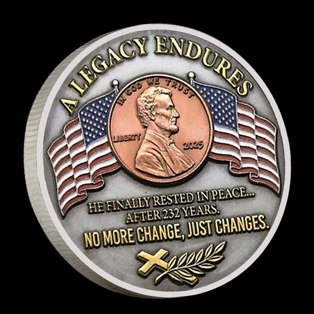 The Last Cent Legacy R.I.P. Penny Commemorative Coin Collectible Gift