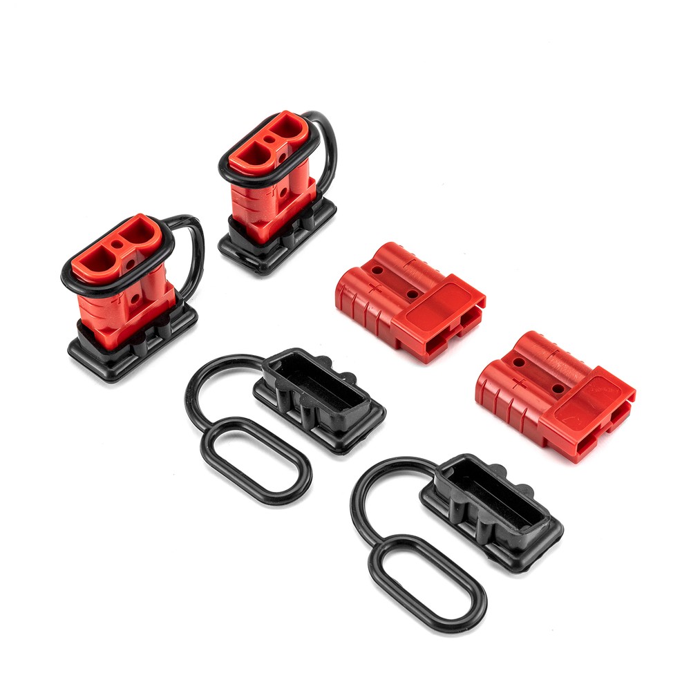 50A Battery Trailer Pair Plug Quick Connector Kit Connect Disconnect Winch 4pcs