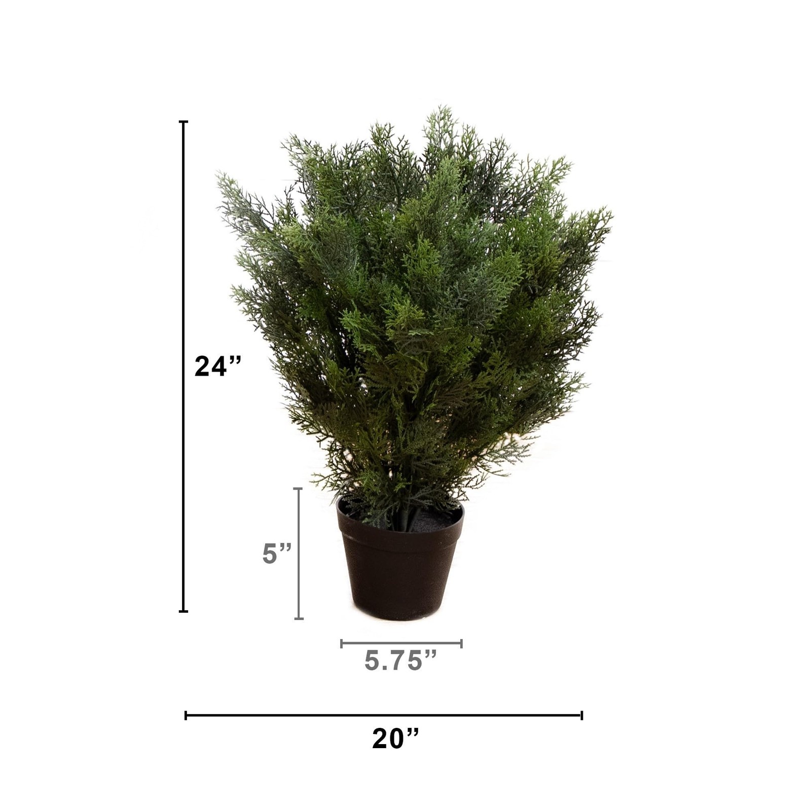 Nearly Natural 2ft. Cedar Artificial Bush (Indoor/Outdoor)