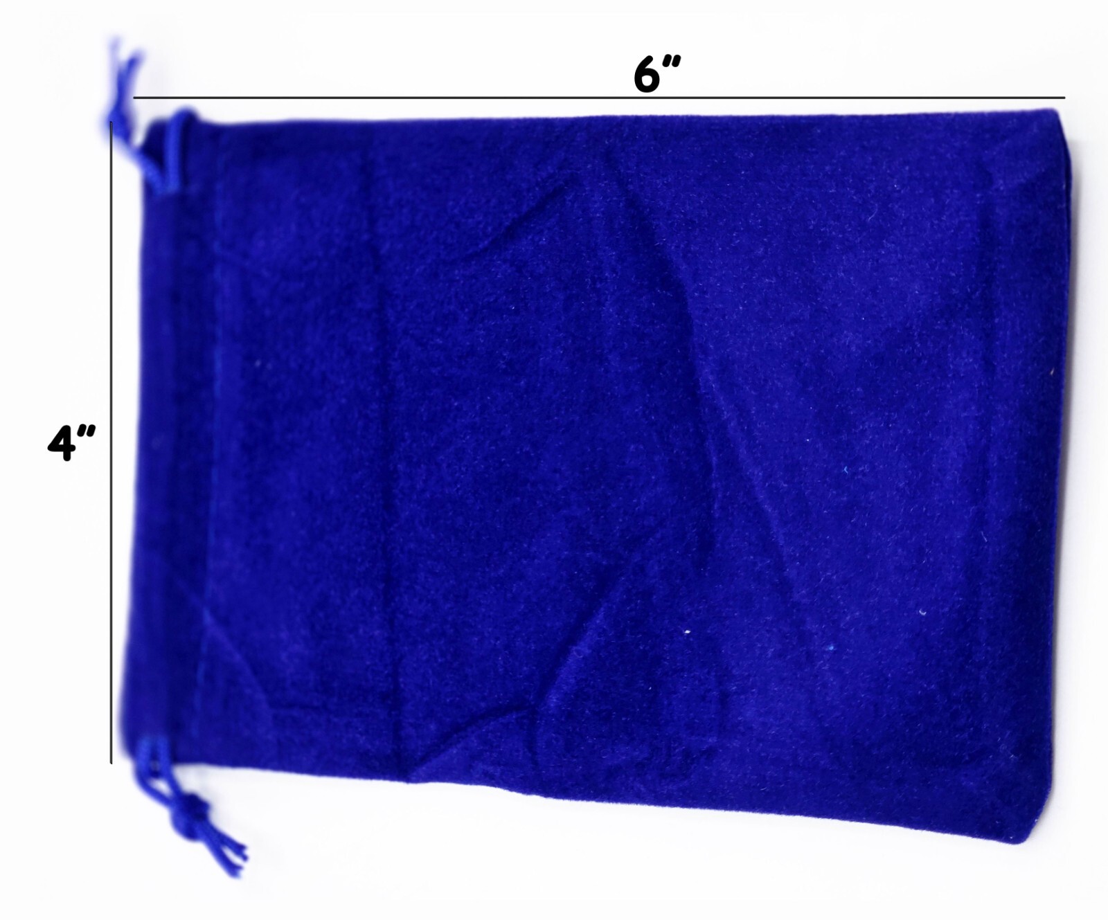 50 Pcs 4x6 Inches Velvet Gift Bags Drawstring Jewelry Pouches Blue Color Pouch