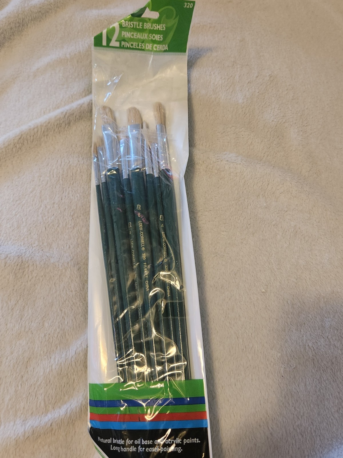 Vintage Loew-cornell  Brush Set INCOMPLETE, 8 In Pack