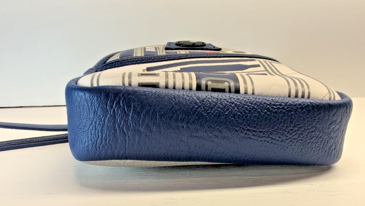 7" LOUNGEFLY DISNEY STAR WARS R2-D2 DROID MINI BELT BAG & WRISTLET - IMPERFECT