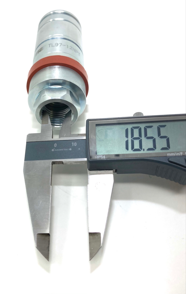 1/2 (#8) SAE Thread Hydraulic Ag Female Coupler Push Pull Connect Under Pressure