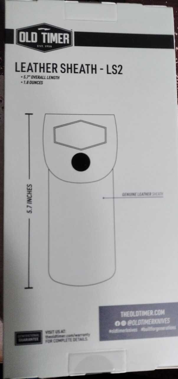 Schrade Old Timer Leather Belt Sheath Skinning Hunting Folding Pocket Knife LS2