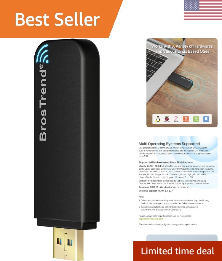 Versatile AC1200 Linux WiFi Adapter - Optimal Wireless Speed for All Devices