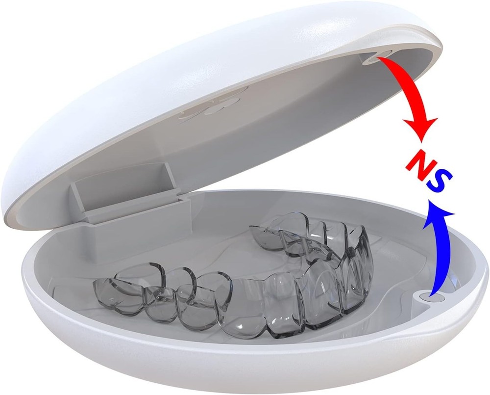 2 Pack Retainer Case,Solid Orthodontic Retainer Case-White