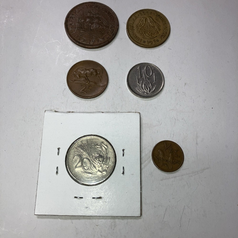 SOUTH AFRICAN type coins--22 different