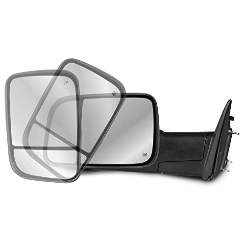 Left Driver Side Mirror Compatible with 2009-2018 Dodge Ram Left Side