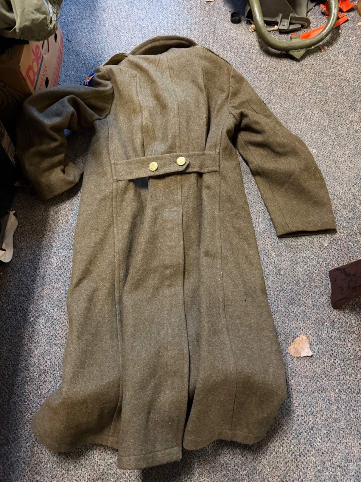 ORIGINAL WWII US ARMY WINTER M1938 GREATCOAT OVERCOAT- MEDIUM/LARGE 42R