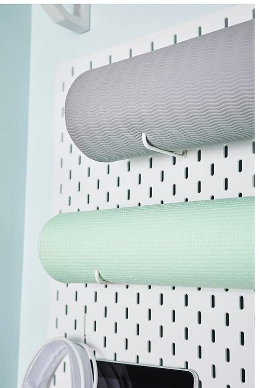 4 Pack L Style Pegboard Hooks,Pegboard Accessories,Pegboard Long Hooks White