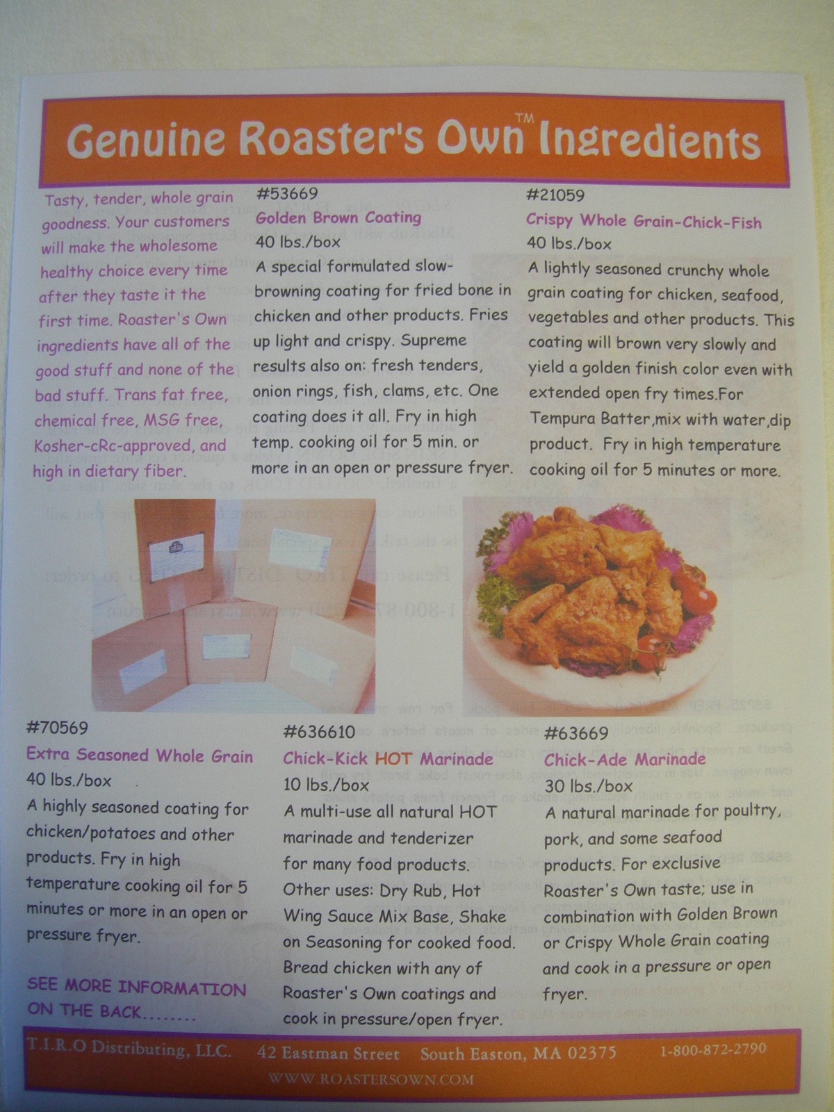 15 lbs. HOT MARINADE / BRINE FOR BBQ RIBS / CHICKEN USE W/ BROASTER* FRYER