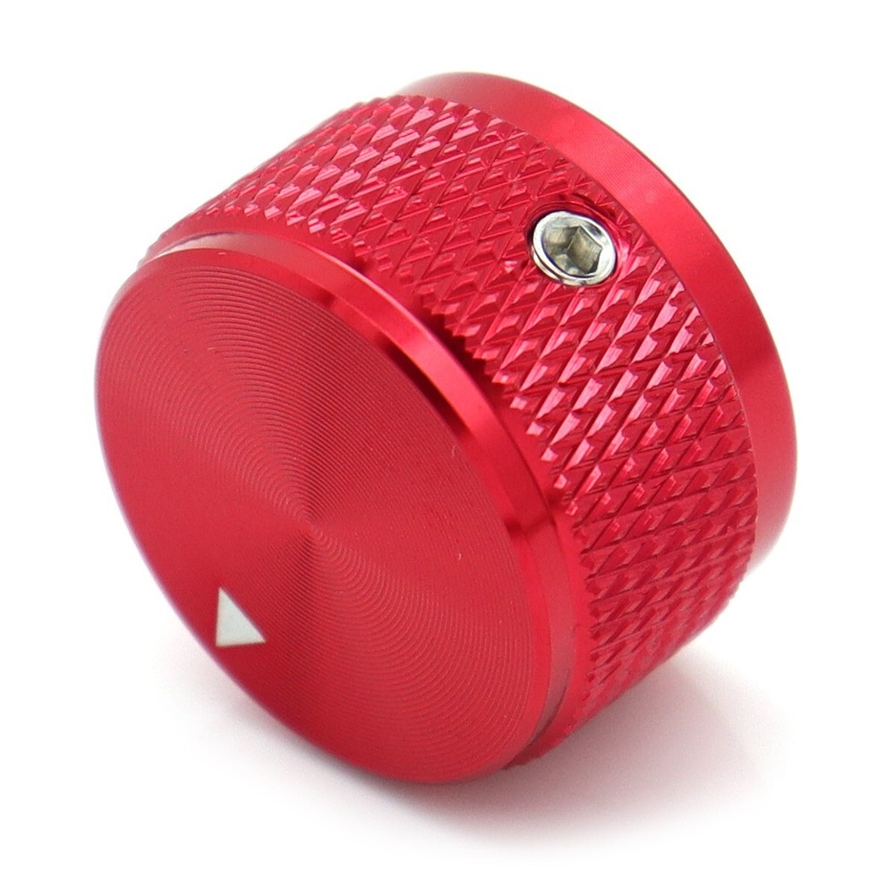 4x Guitar Knobs Aluminum Alloy Electronic Control Potentiometer Audio Knobs Red