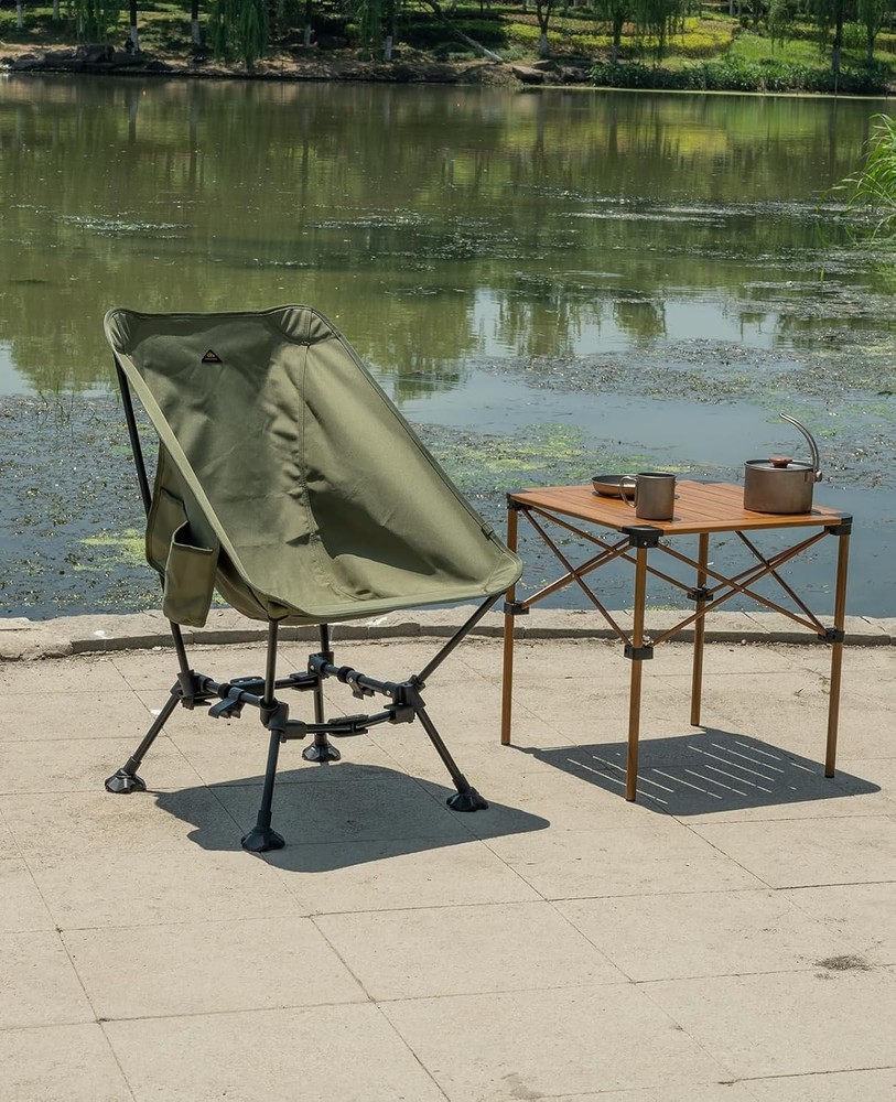 Two-Heights Light Compact Comfortable Camping Folding Beach Chair W/