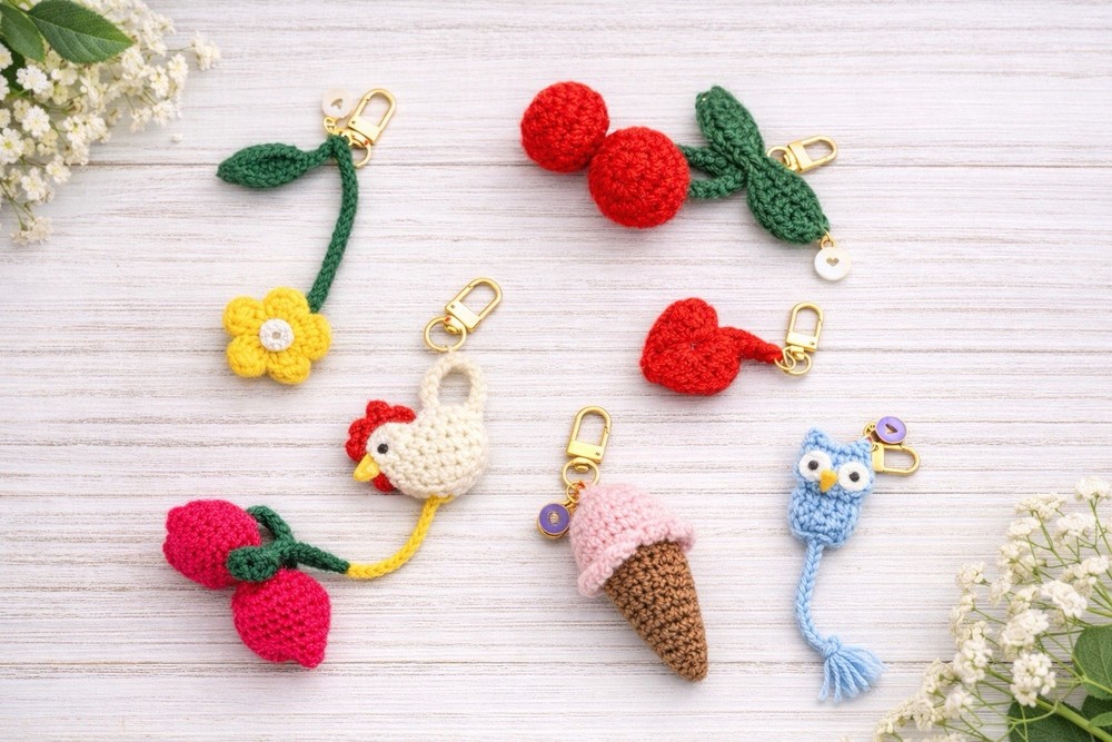 Crochet Bookmarks And Keychains