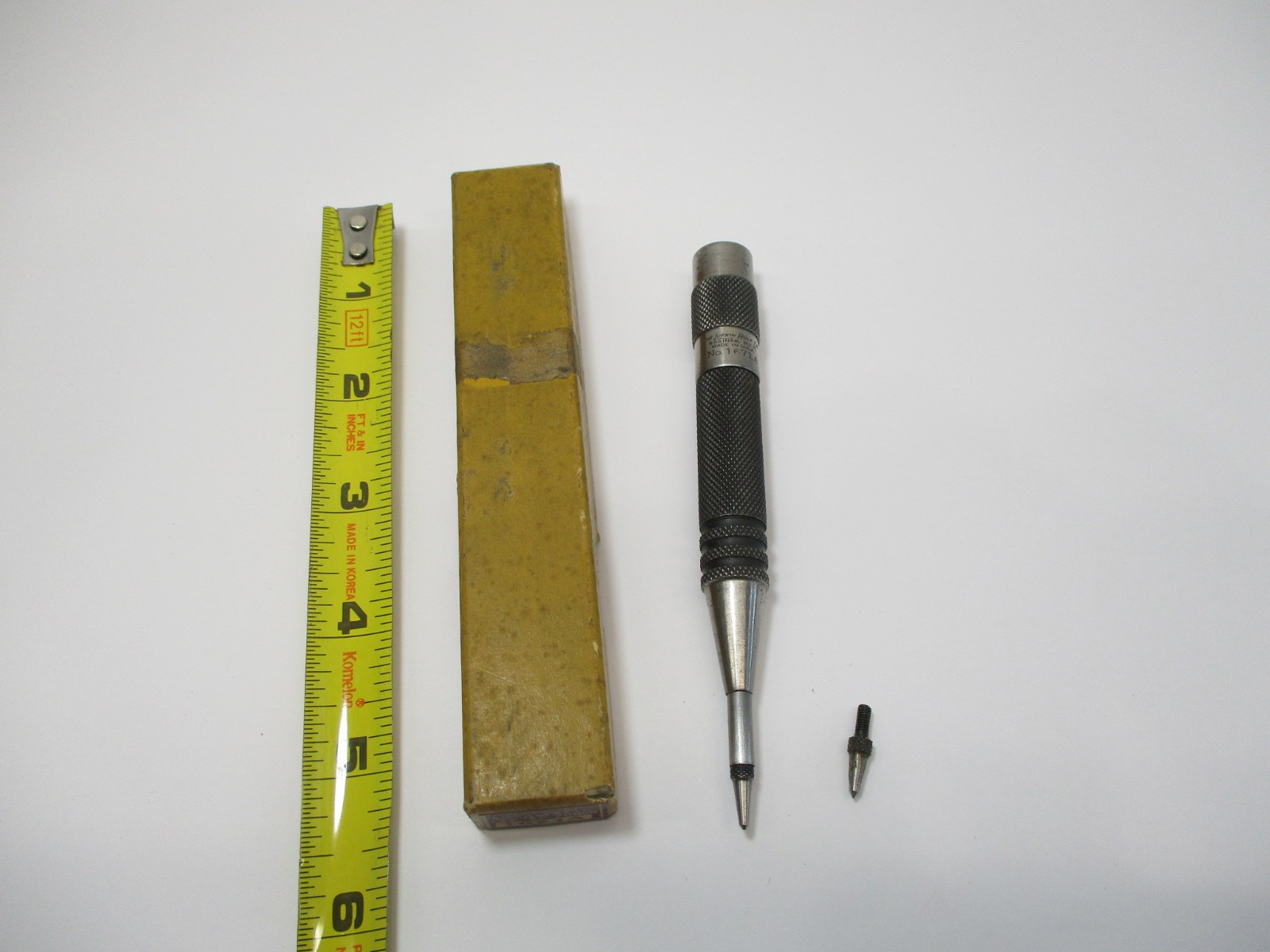 LUFKIN # 1671A Automatic Center Punch 1671 w/ OEM Box 2nd Tip in EC