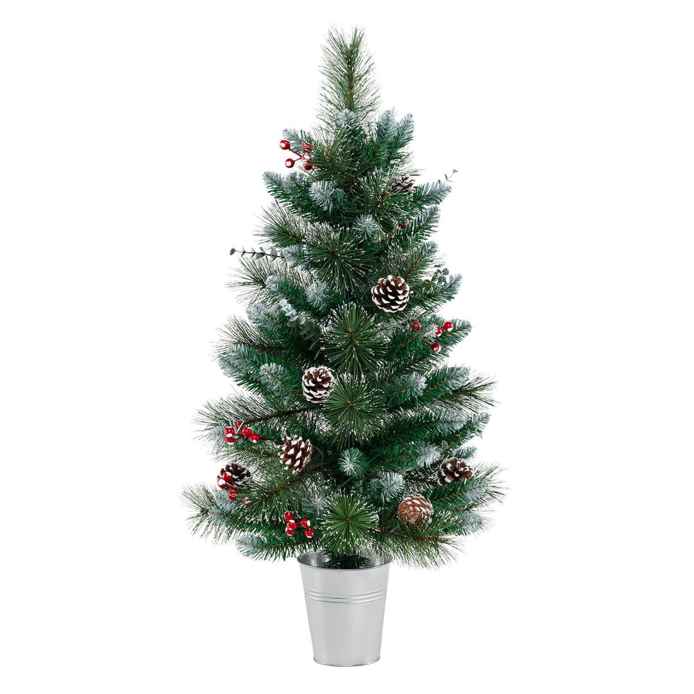 3 ' Artificial Xmas Tree with 81 Branch Tips Eucalyptus Leaves Pine Needles