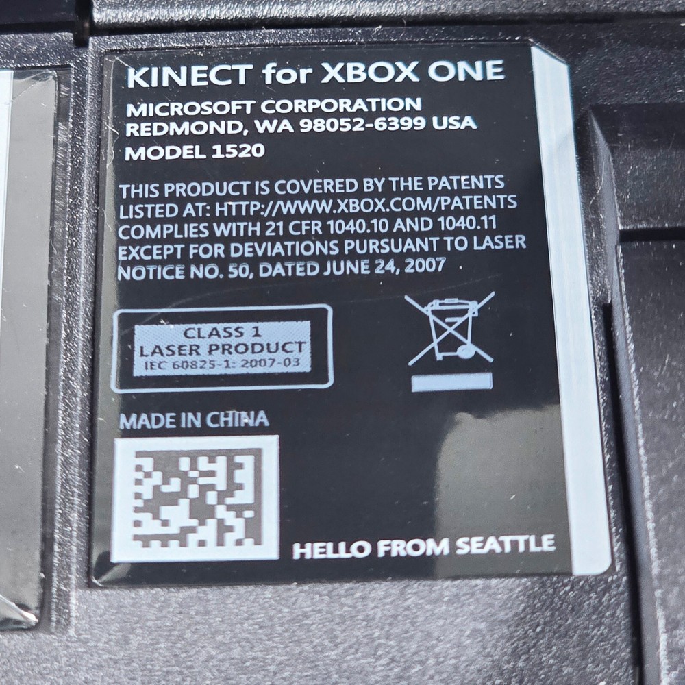 OEM Microsoft Xbox One Kinect Sensor Model 1520- Black