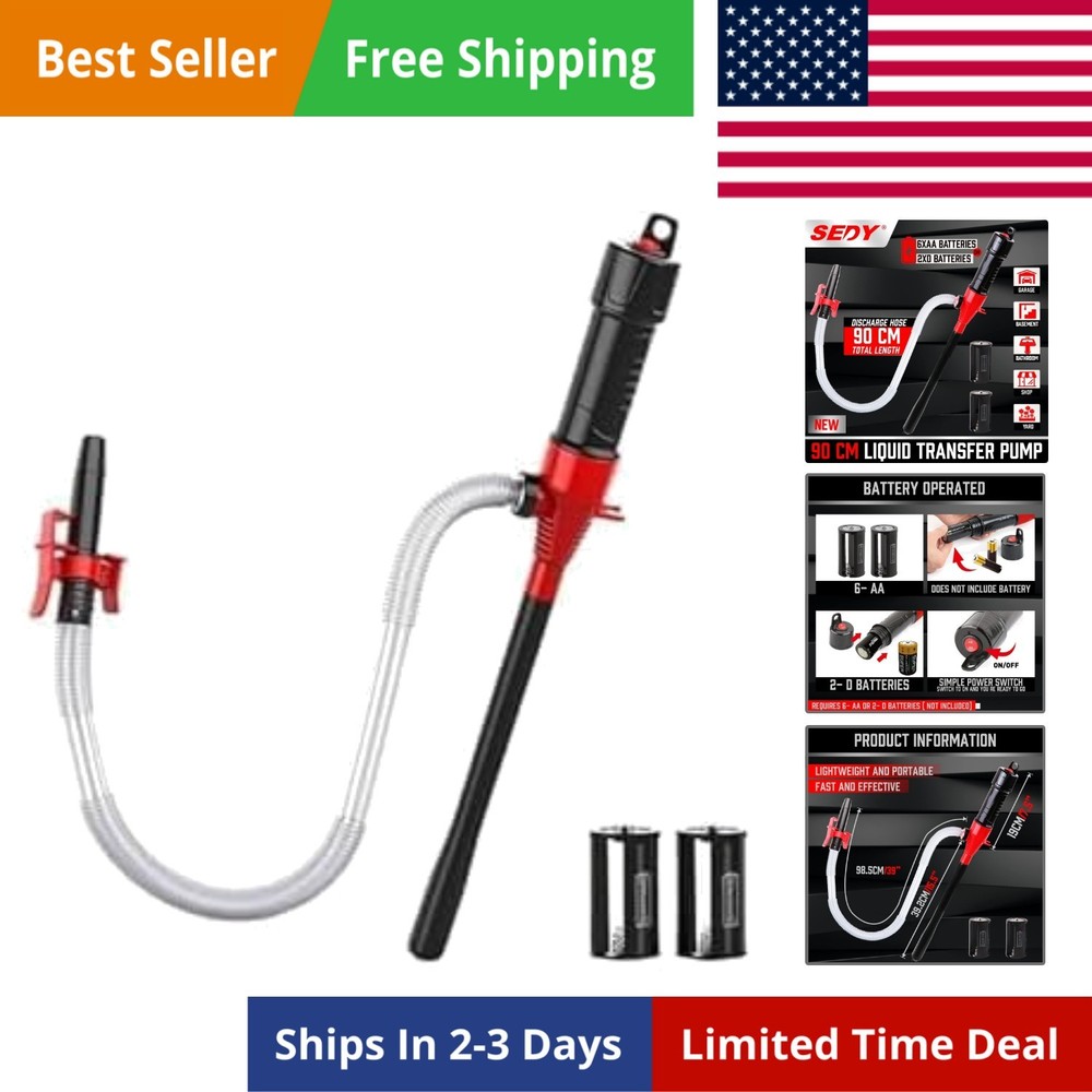 Electric Hand Pump, Portable Battery Powered Transfer Pump, Multi-Use Siphon ...