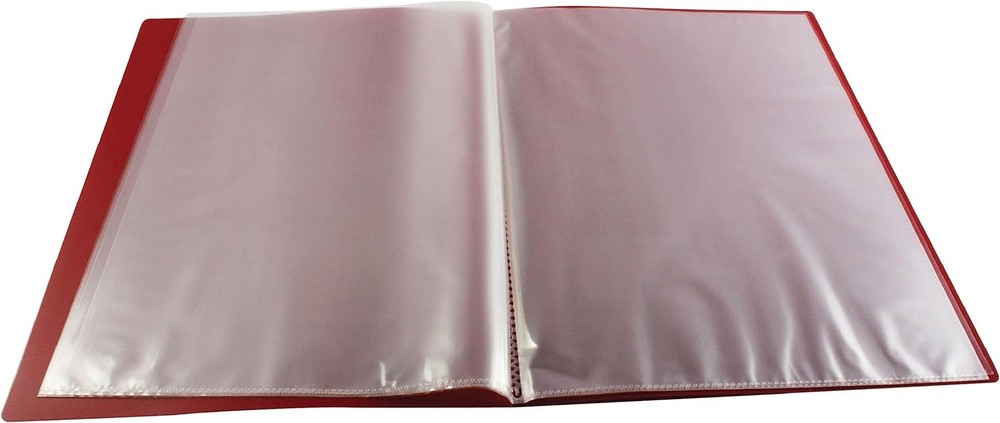Q-Connect 10-Pocket Display Book - Red