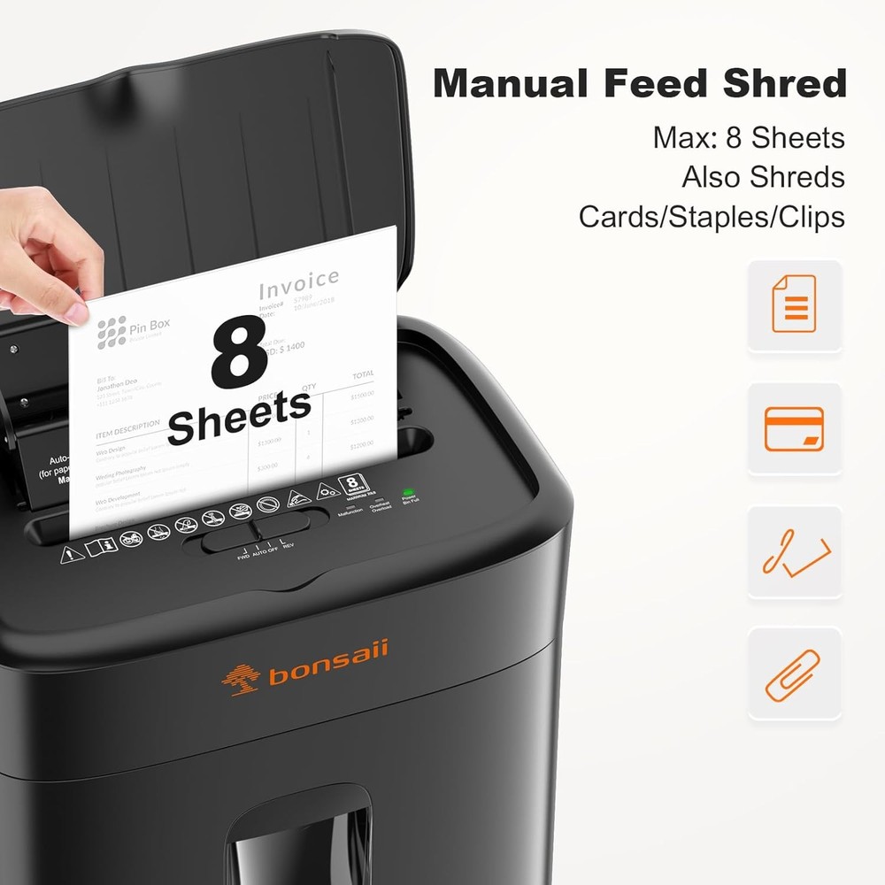 Bonsaii Auto Feed Micro Cut Shredder C231-D