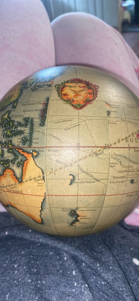 Vintage Eagle World Globe