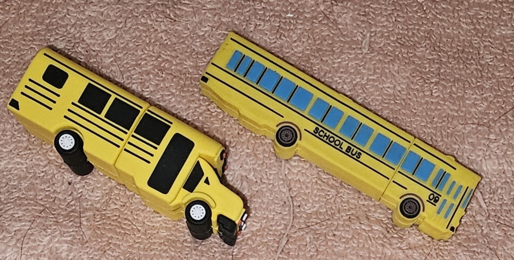 TWO School Bus Flash Drives.