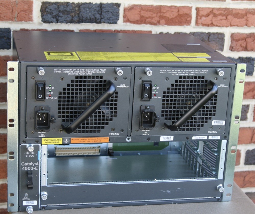CISCO WS-C4503-E CATALYST - FAN 2x-2800ACV SWITCH CHASSIS