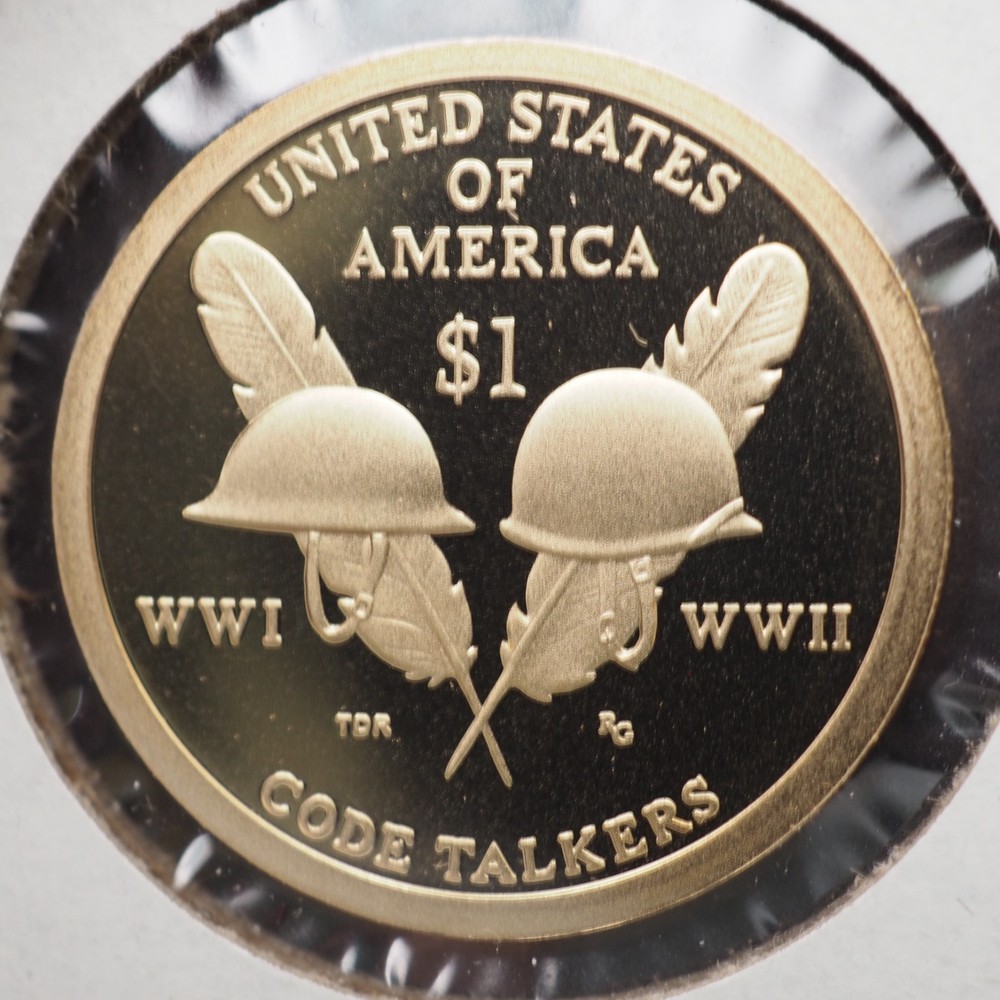 2016 S Proof  CODE TALKERS Native American Sacagawea Dollar - FREE SHIP!