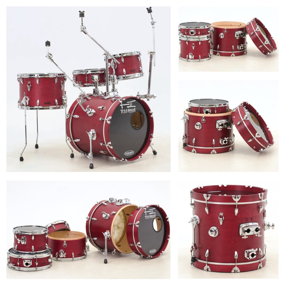 TreeHouse Custom Drums Compact Nesting Kit "Spicy Compact Bordeaux"