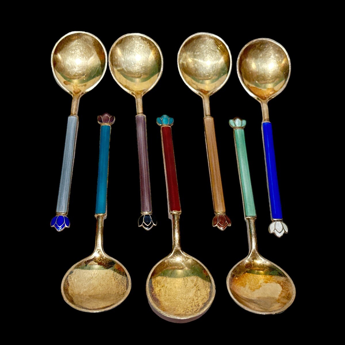 David Andersen Norway Sterling Enamel Demitasse CHOICE OF ONE