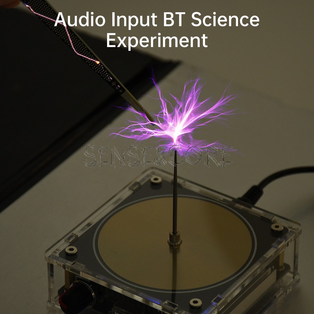Bluetooth Music Tesla Coil Plasma Loudspeaker Touchable Artificial Lightning DIY