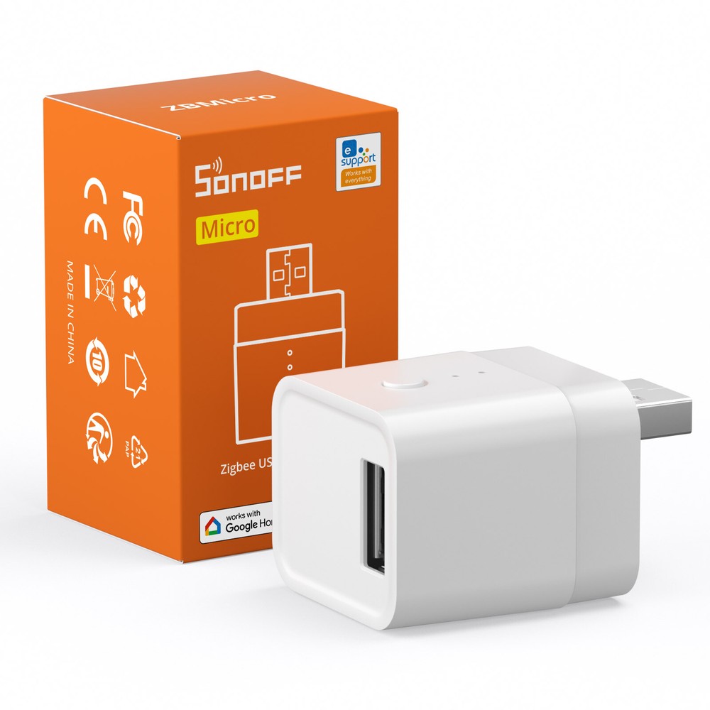 SONOFF Micro ZigBee 3.0 USB Adaptor, USB 2.0 High Speed USB Adaptor Smart Switch