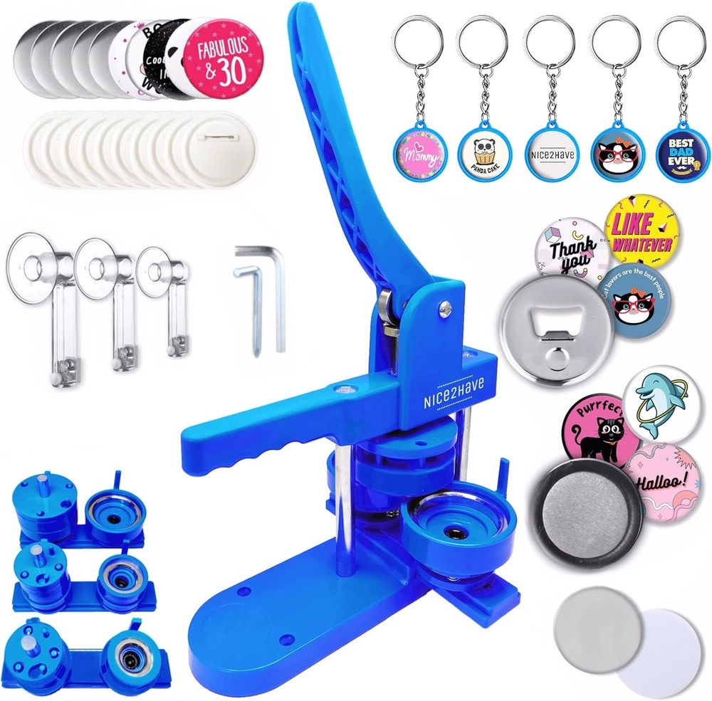 Craft & Share - Button Maker Machine for 500 Unique Badges & Personalized Gifts