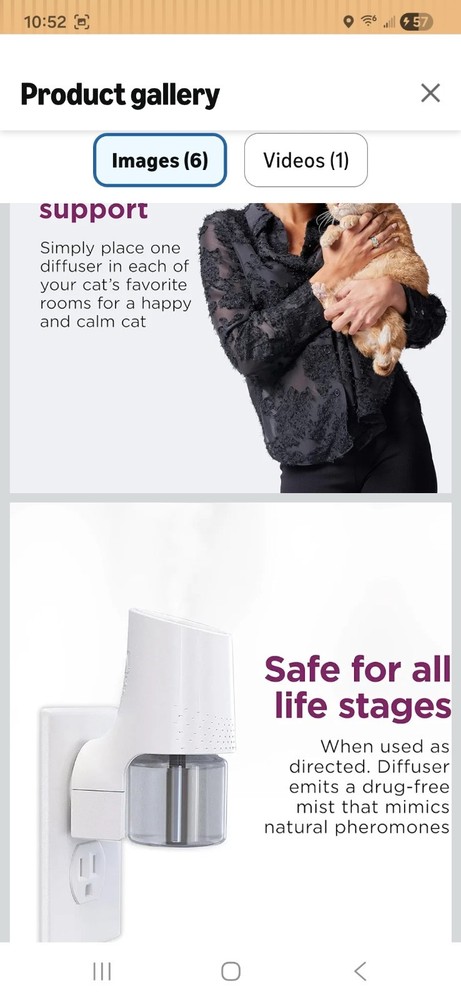 Comfort Zone Multi- Cat Calming Pheromone Diffuser - 100538644 (6 Pack)