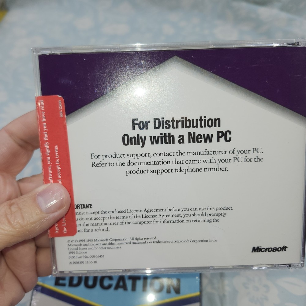 NEW SEALED Original Microsoft OEM CD For Windows 95