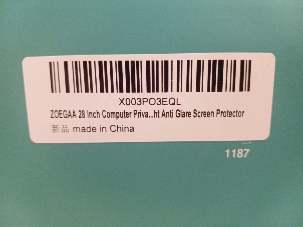 ZOEGAA 28 Inch Computer Privacy Screen Filter for 16:9 Widescreen Computer Mo...